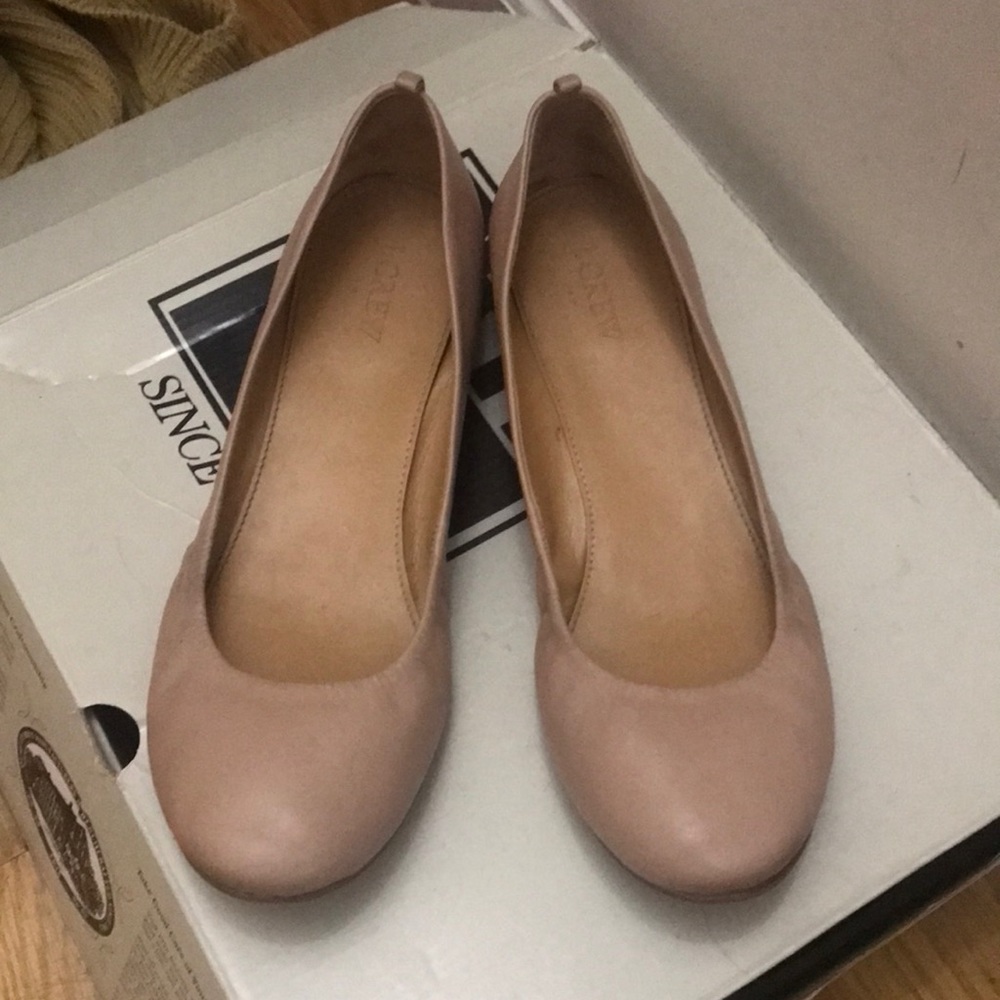 Jcrew leather Ballet flats sz9
